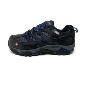 MERRELL WORK Men's Moab 2 Vent Composite Toe Waterproof Work Shoe Black WIDE
